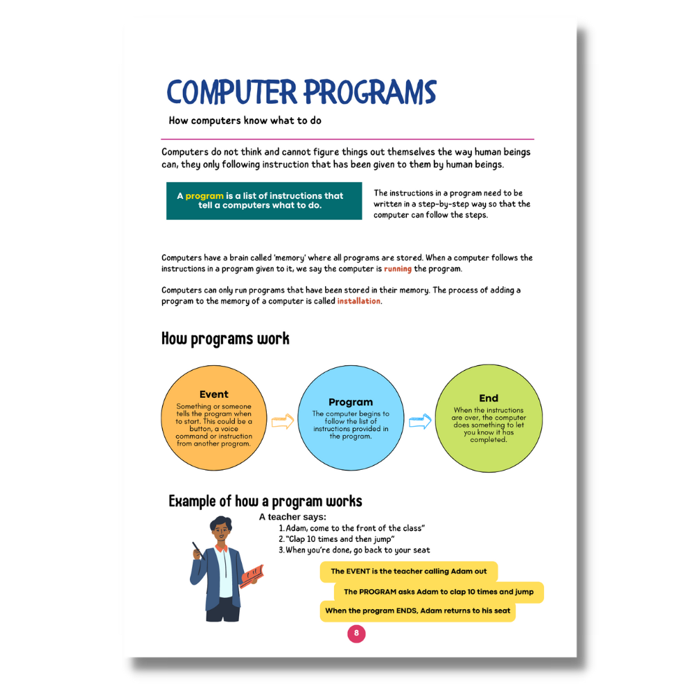 Computer programs from early coding book